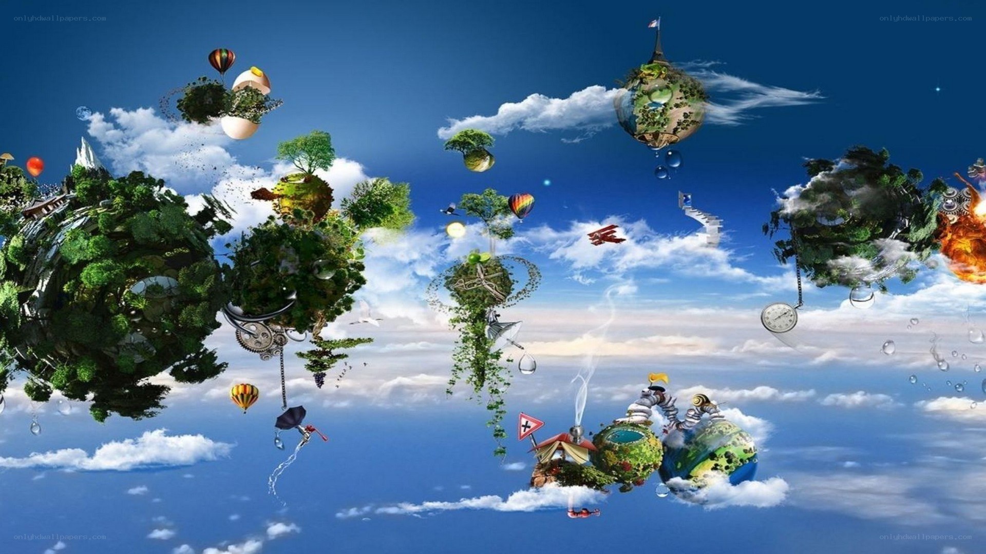 floating islands in the sky
