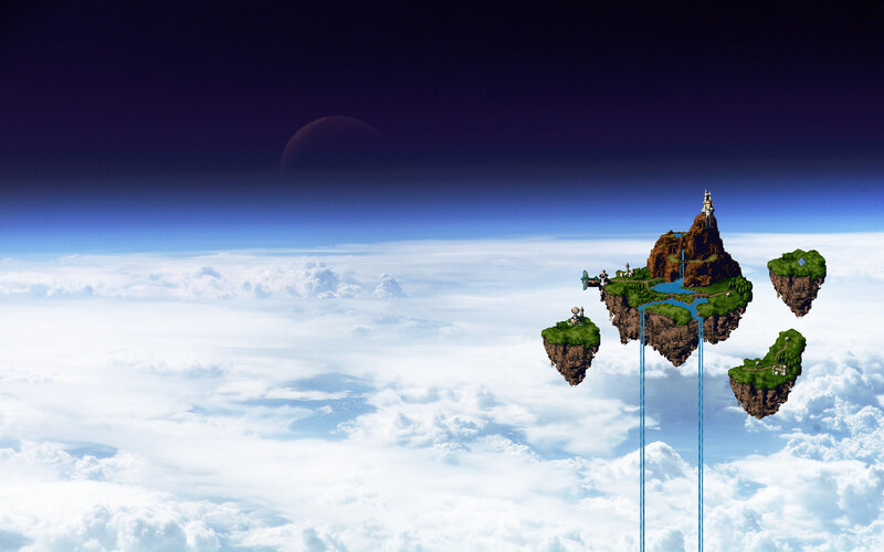 floating islands in the sky