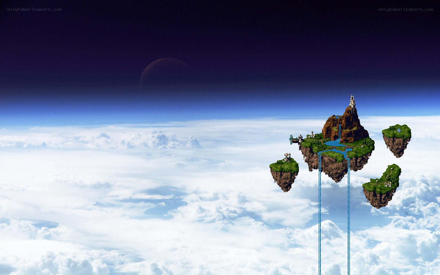 floating islands in the sky