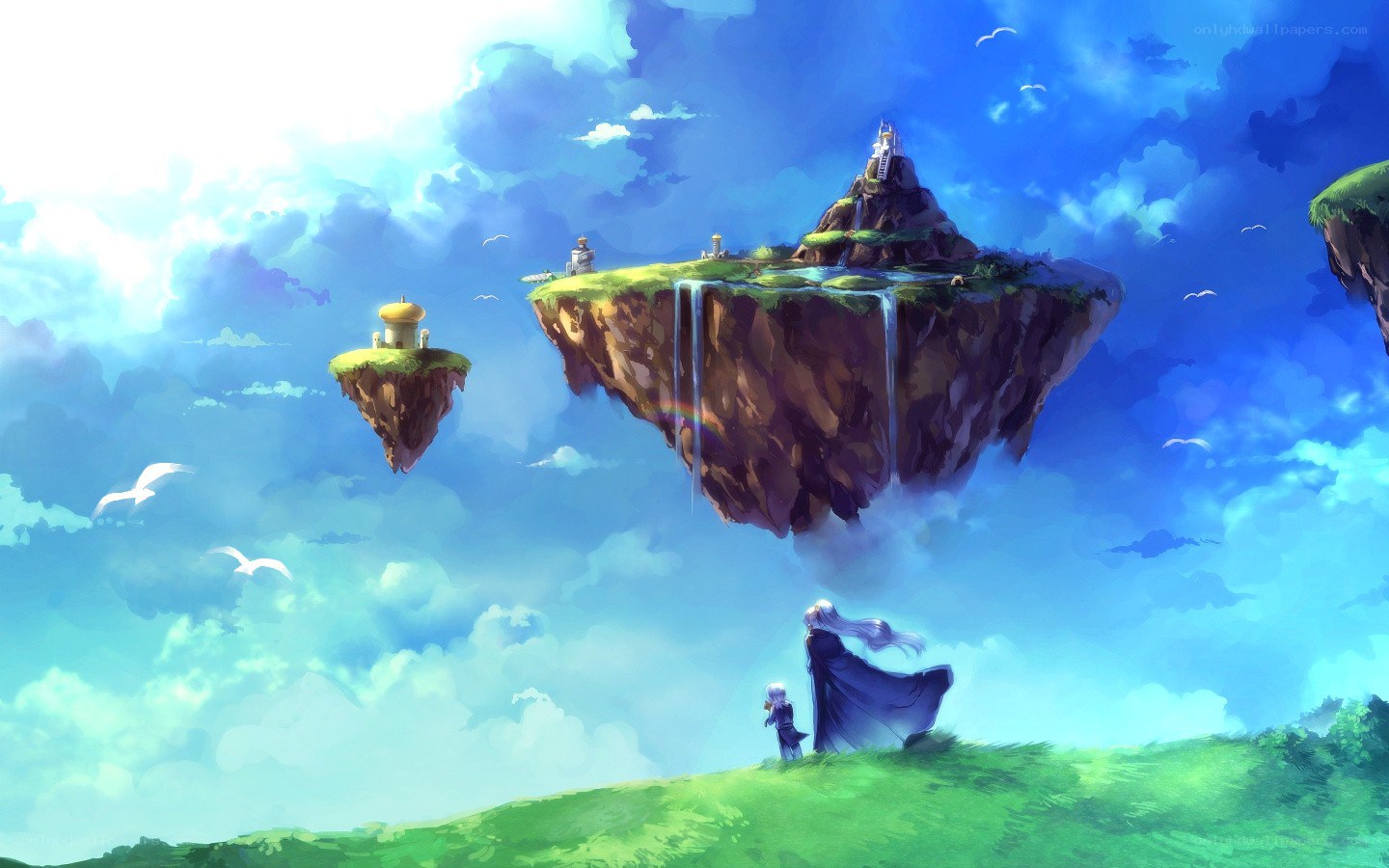 floating islands in the sky