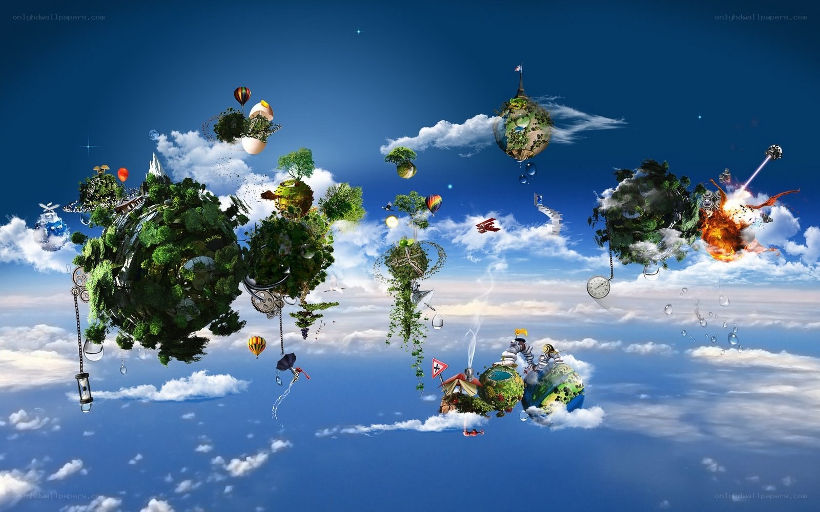 floating islands in the sky