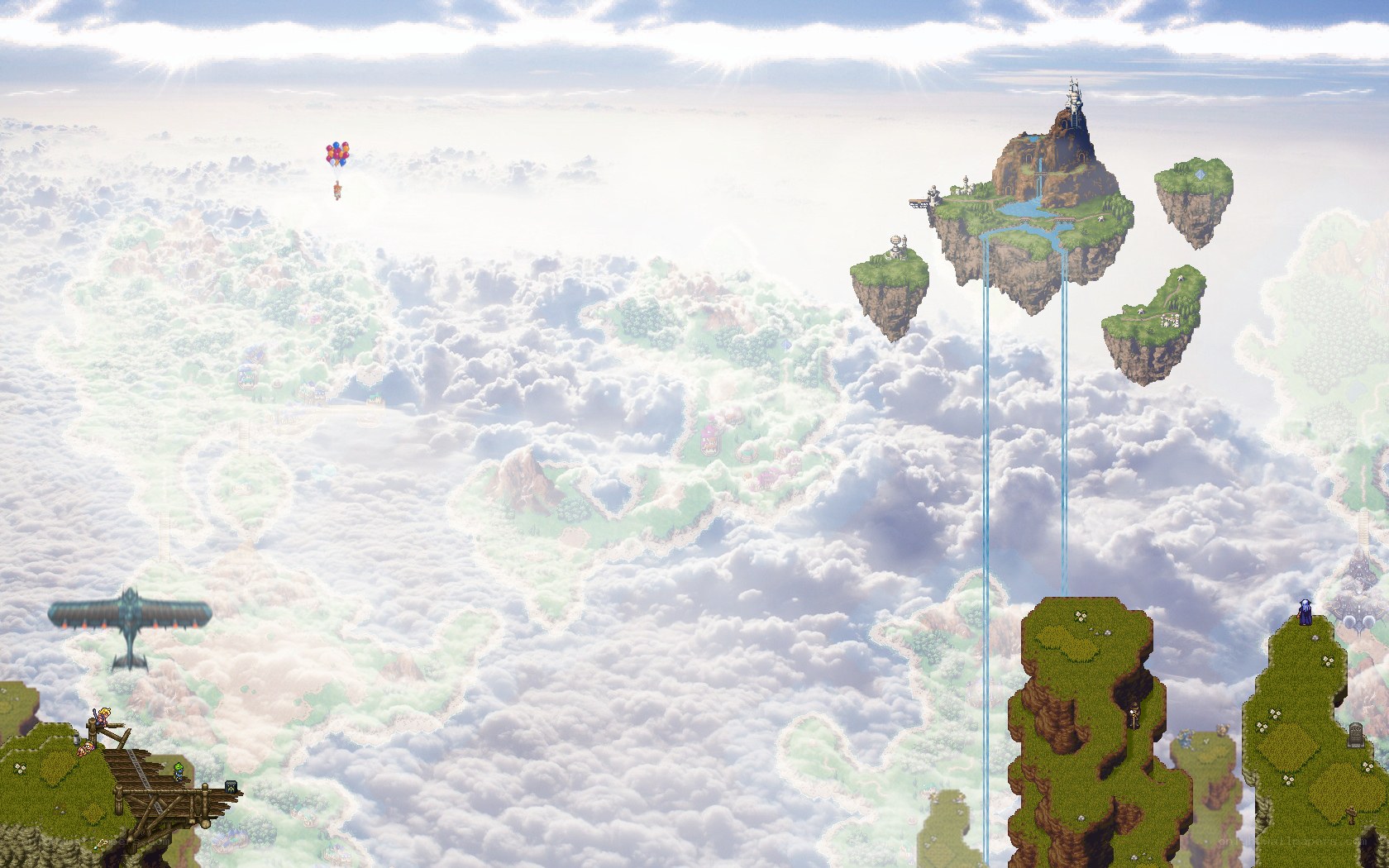floating islands in the sky