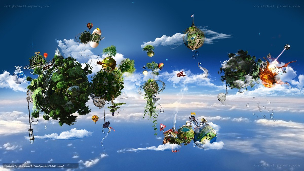 Floating islands in the sky