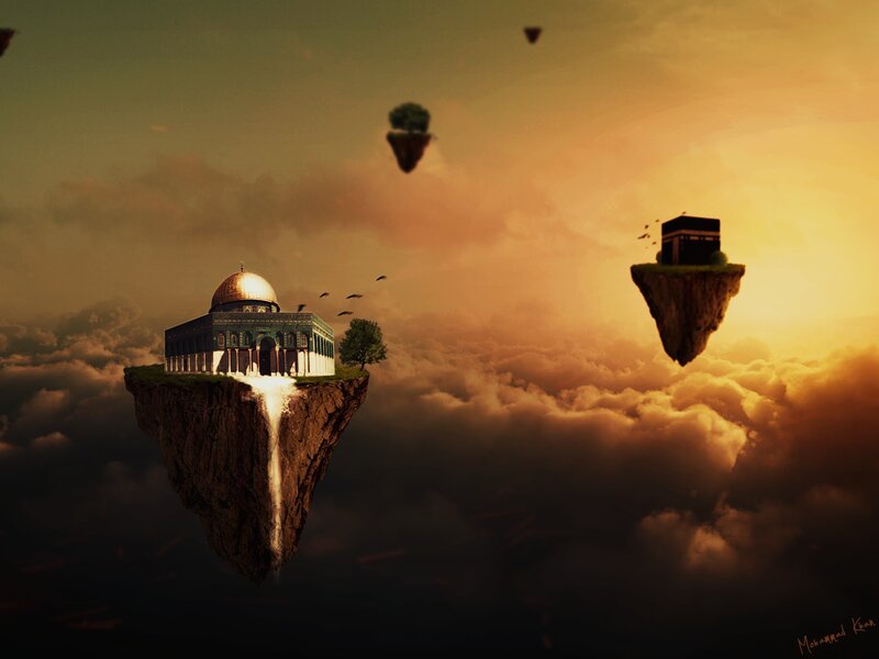Floating Islands with Mosques