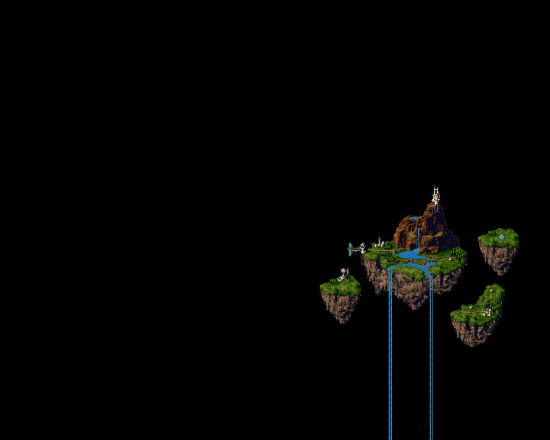 Floating Islands with River — Green