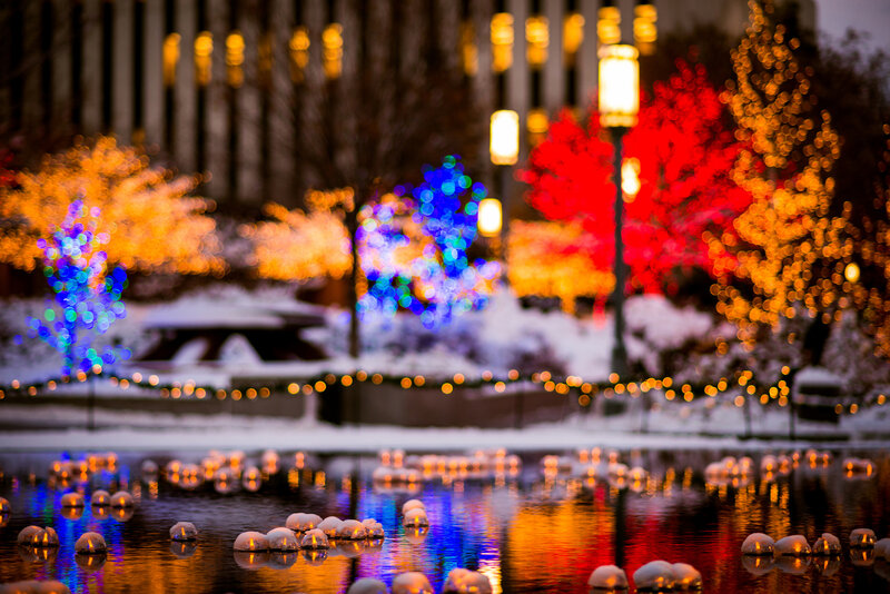 Floating Lanterns in Water