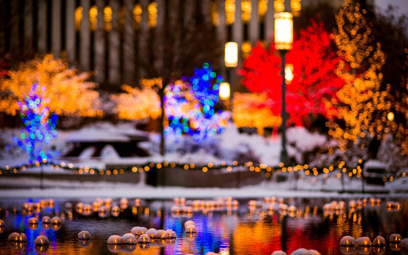 Floating Lights in Water
