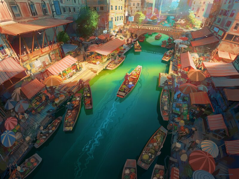Floating Market Canal