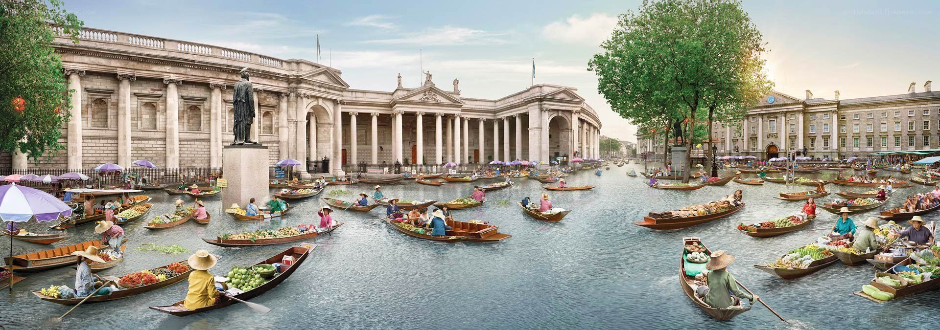 Floating market in London