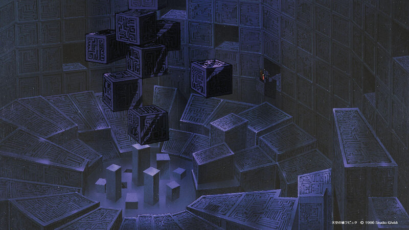 Floating Maze Cubes
