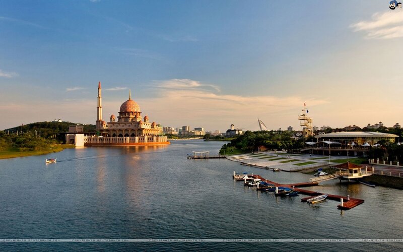 Floating Mosque on Lake
