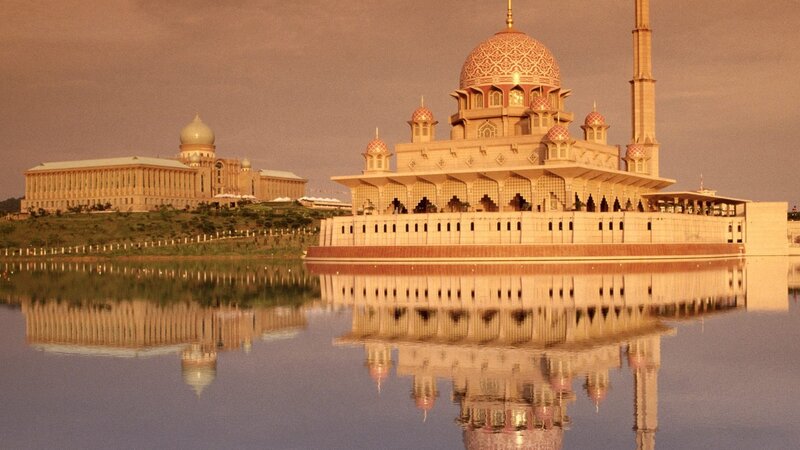 Floating Mosque with Reflection