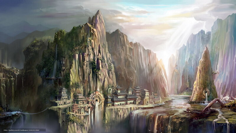 Floating mountain village