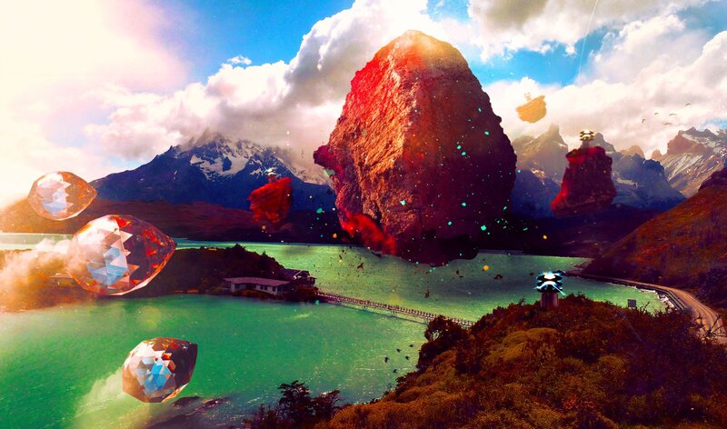 Floating Mountains and Crystals