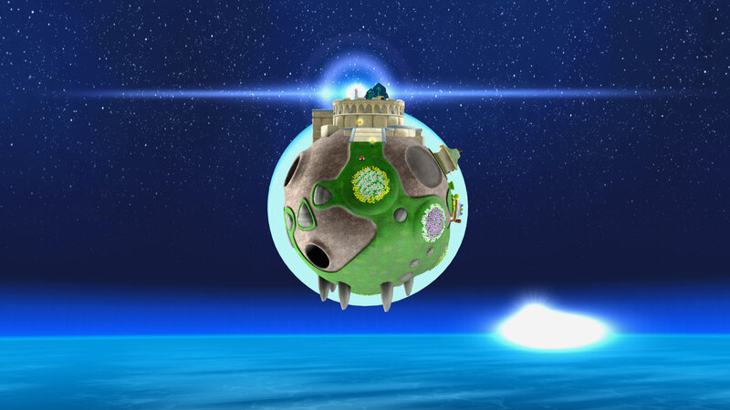 Floating Planet with Castle