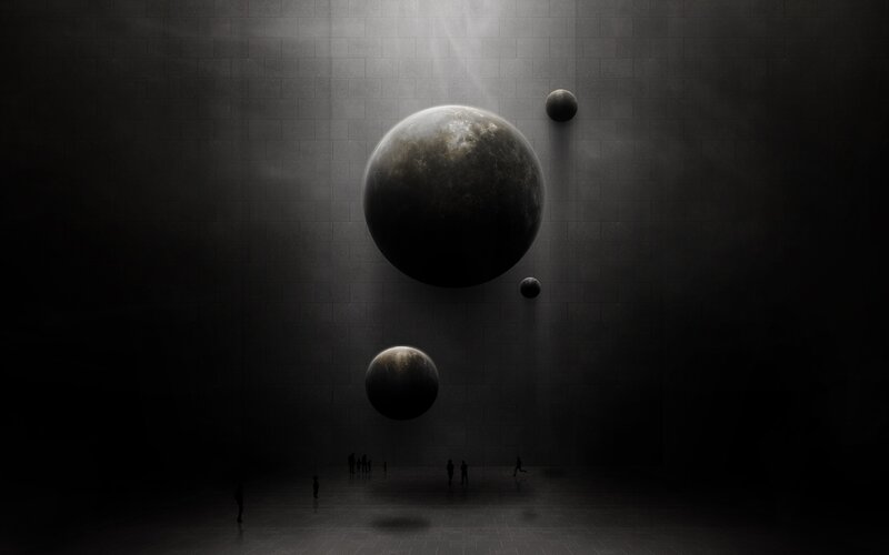 Floating planets in dark chamber