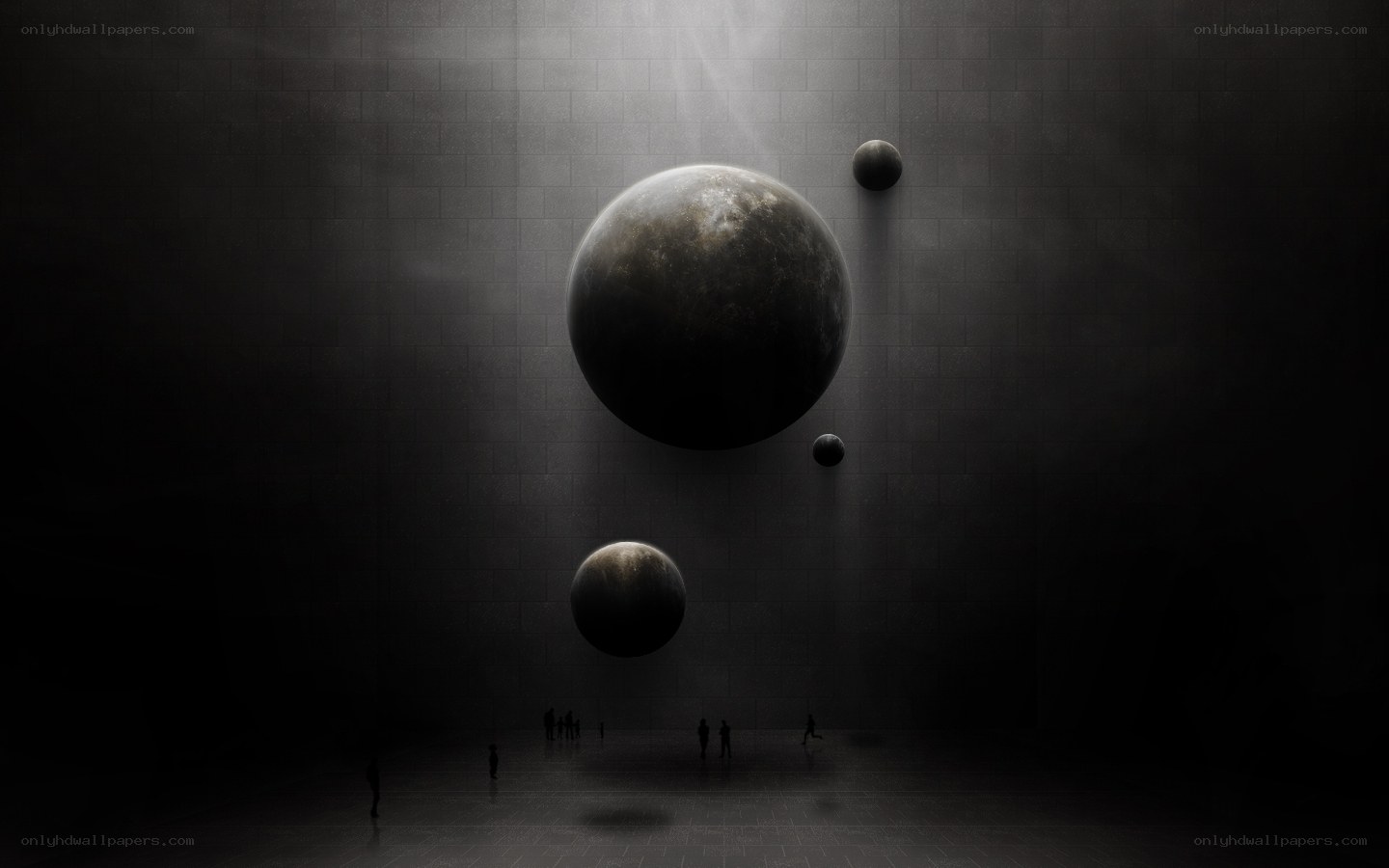 Floating planets in dark chamber