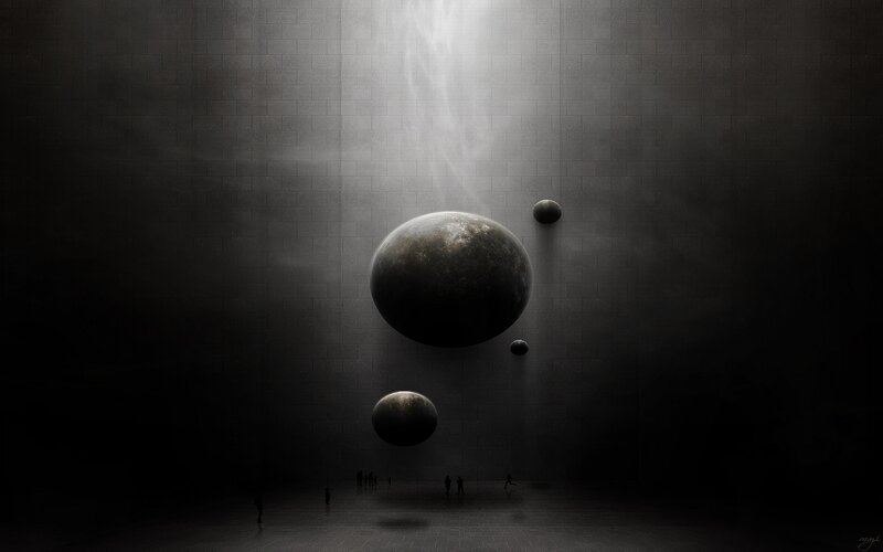 Floating planets in dark chamber