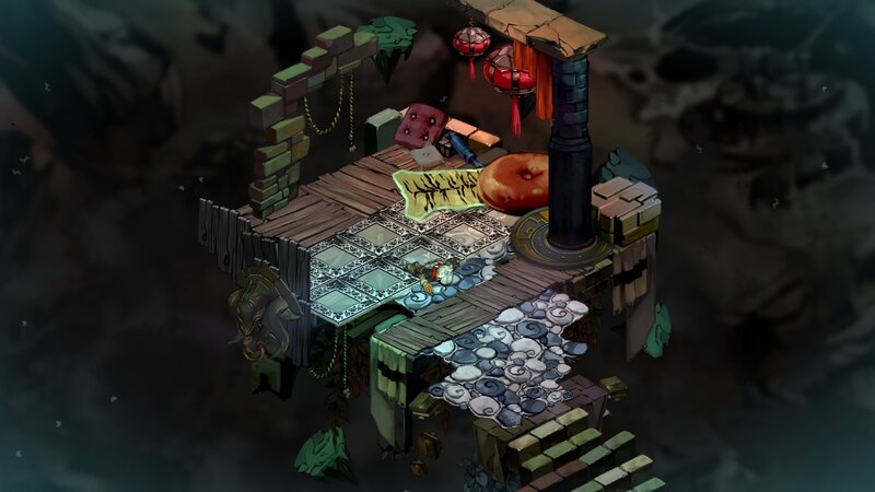 Floating Platform with Lanterns