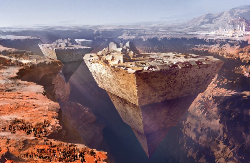 Floating pyramid city