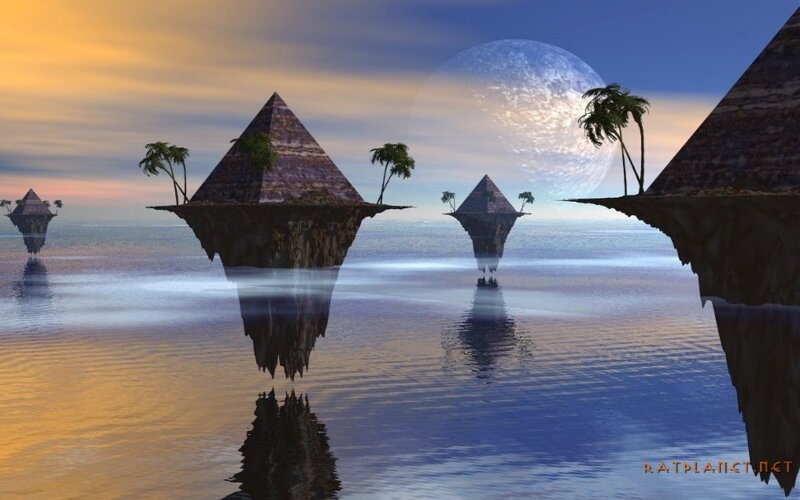 Floating Pyramids in Ocean
