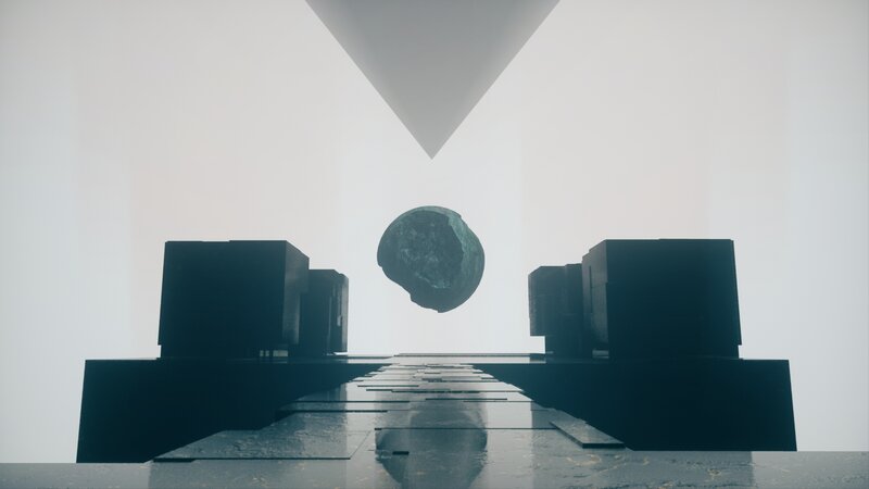 Floating Rock in Corridor