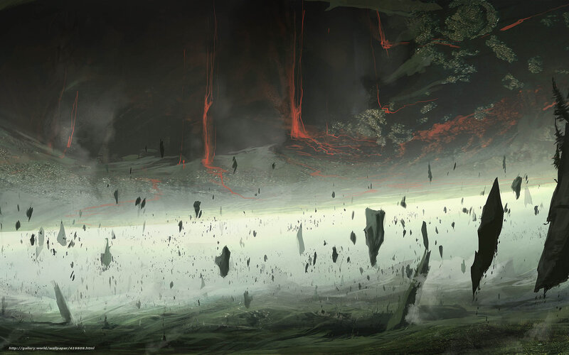 Floating Rocks in Cavern
