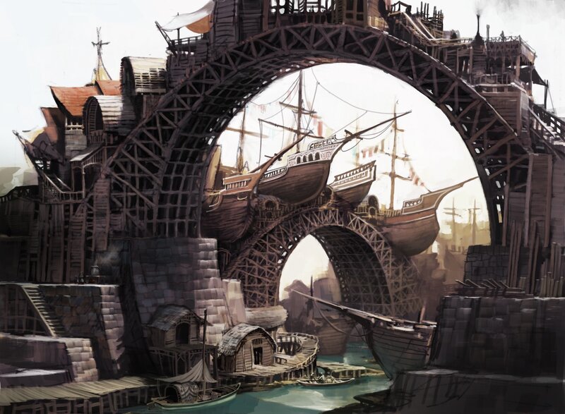 Floating shipyard city