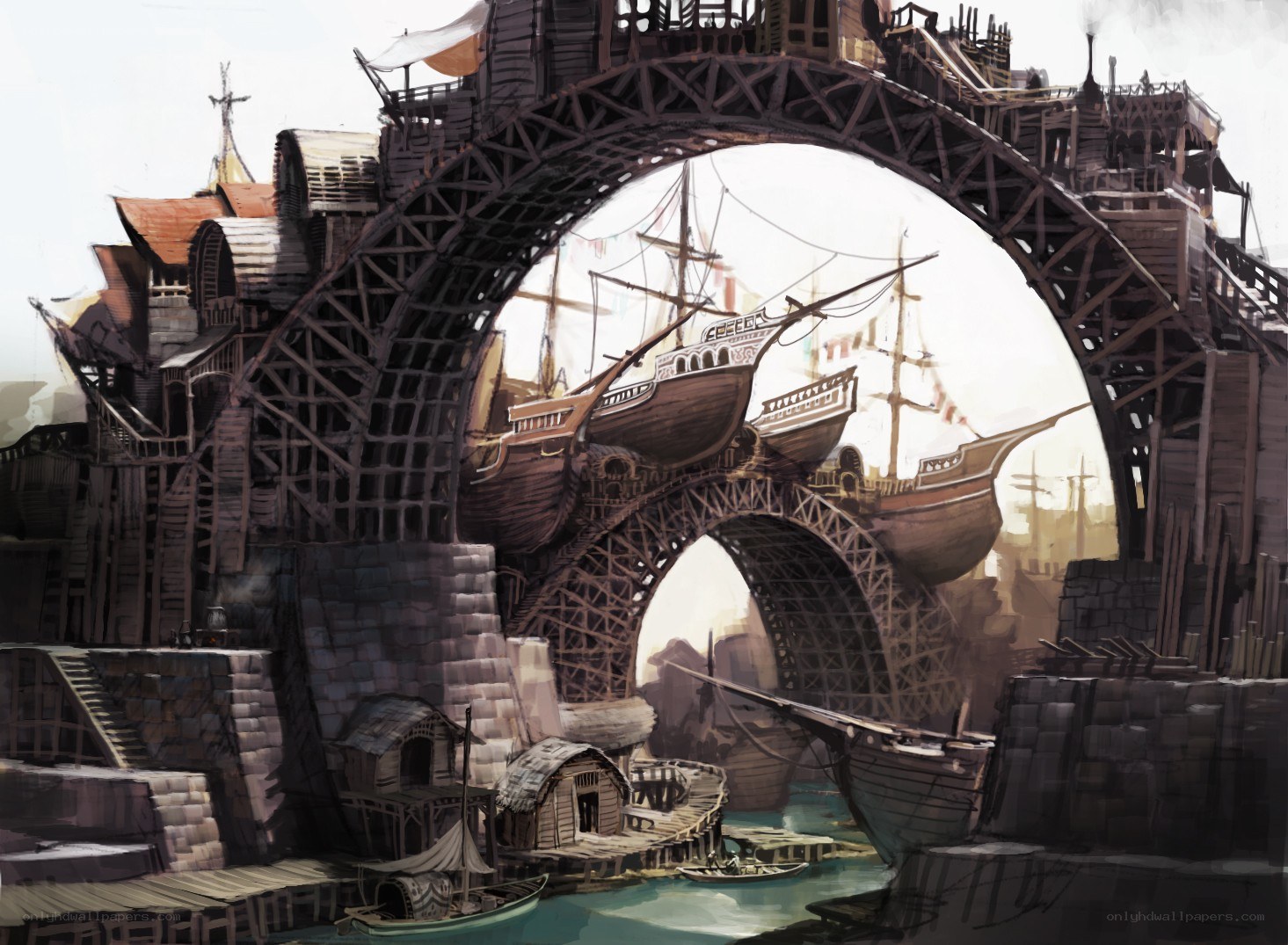 Floating shipyard city