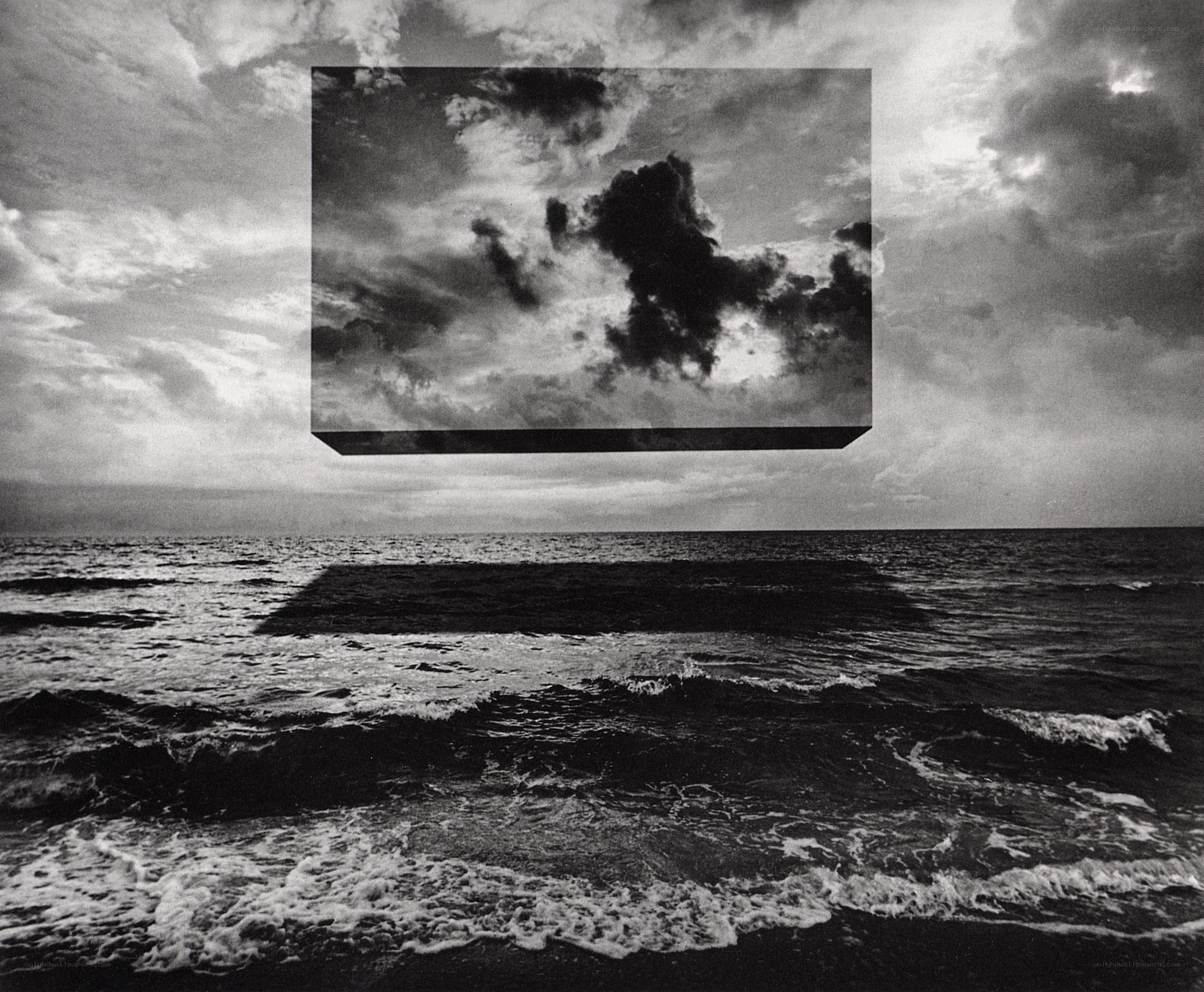Floating Sky Box Over Ocean