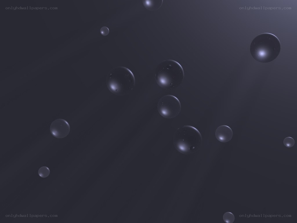 floating spheres in dark space