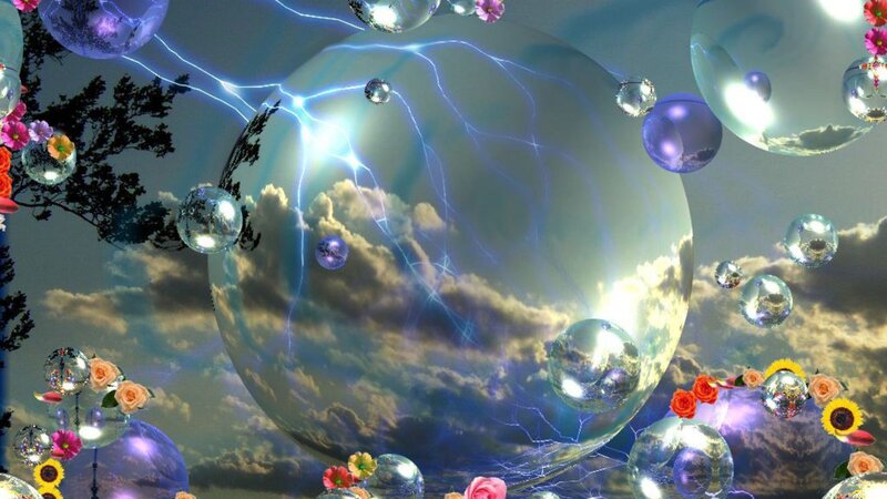 Floating Spheres with Lightning