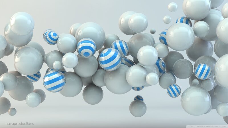 Floating Spheres with Stripes