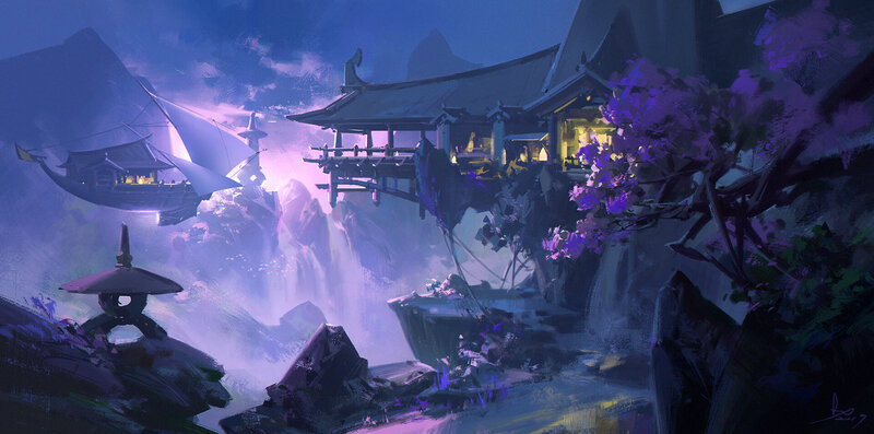 Floating Temple Village