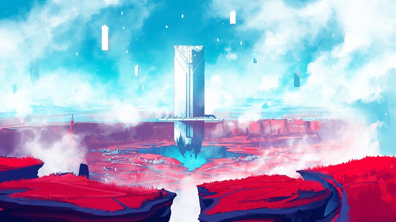 Floating Tower in Canyon