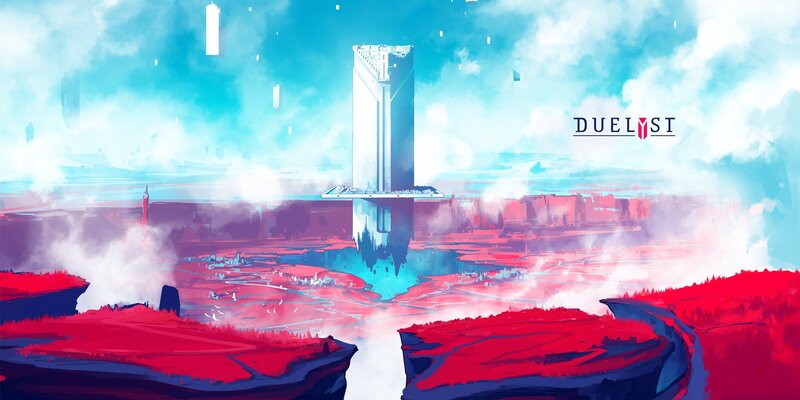 Floating Tower in Red Landscape