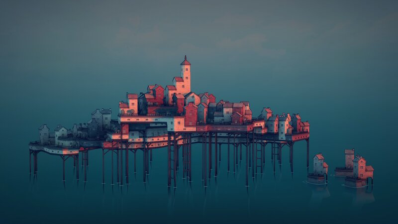 Floating Village on Stilts