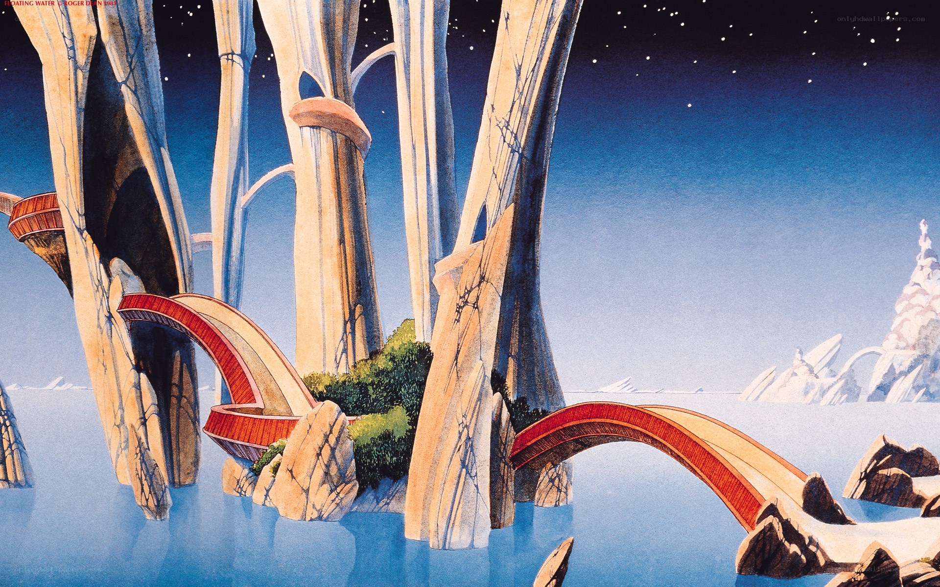 Floating water city concept