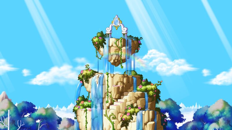 Floating Waterfall Temple