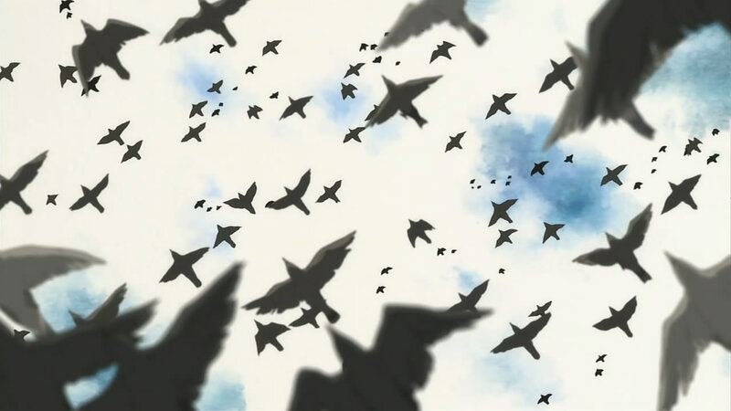 flock of birds in flight
