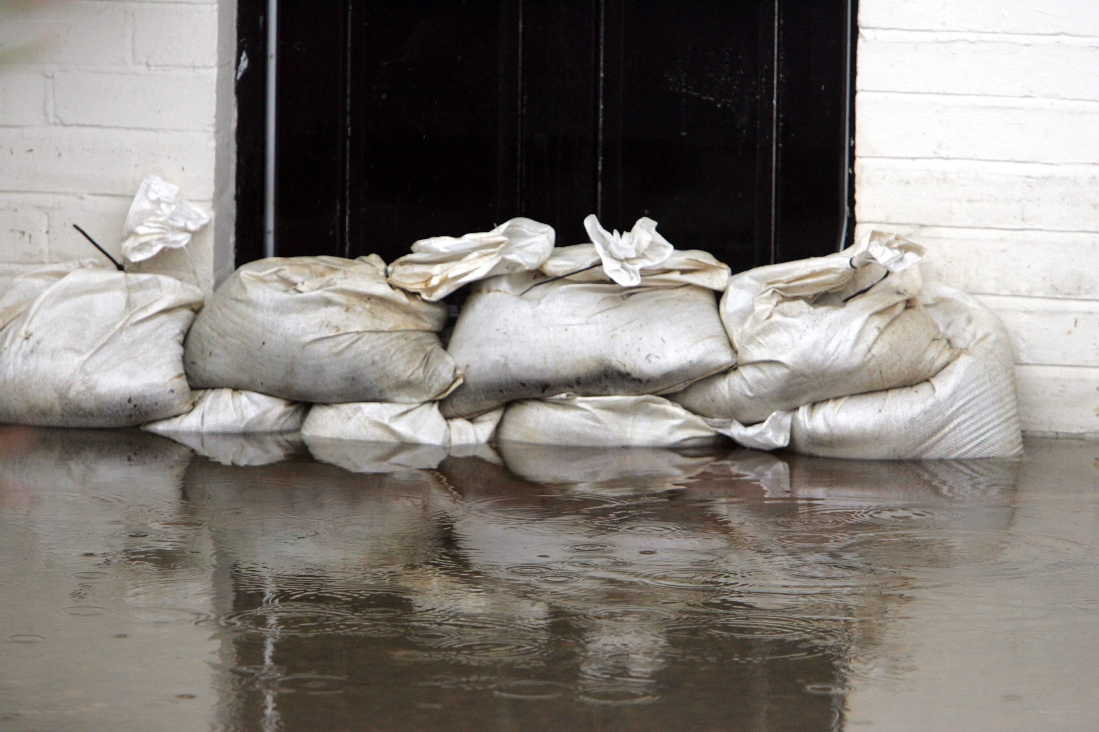 flood barriers at doorway