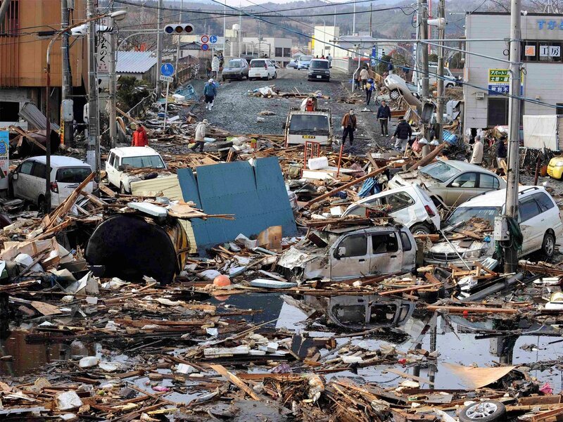 Flood Debris on Street