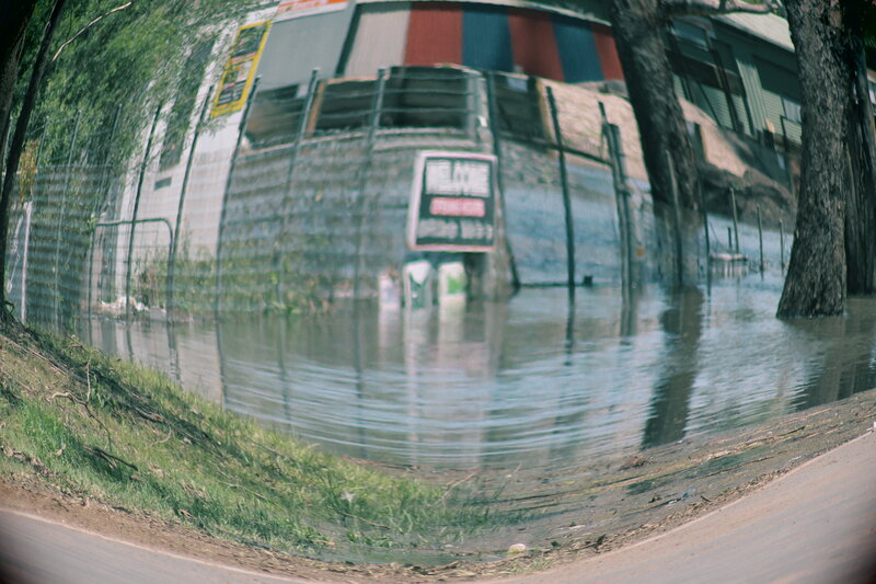 Flooded Area with Fence