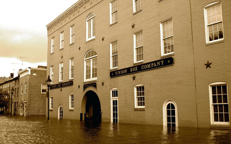 Flooded Building — Brown