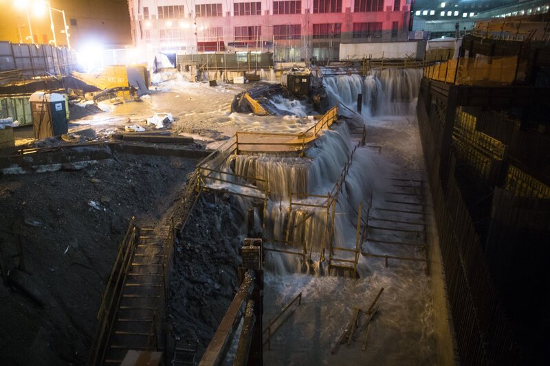 Flooded Construction Site
