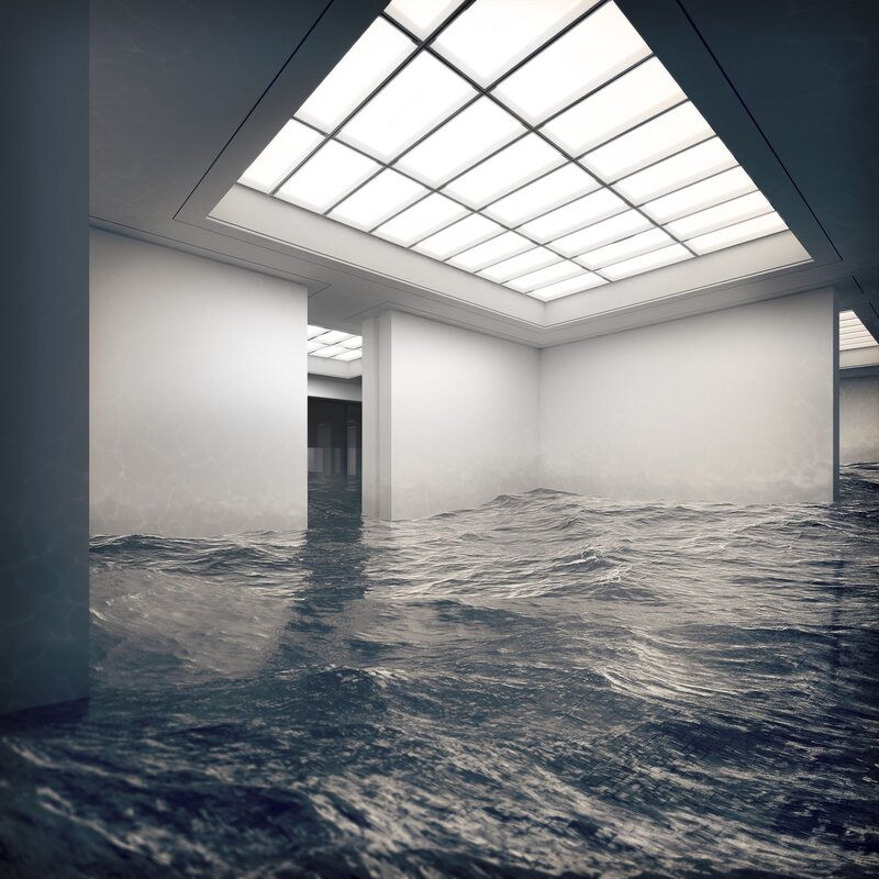 Flooded Gallery Room