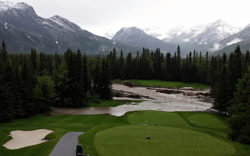 Flooded Golf Course — Green, Overcast