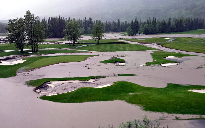 Flooded Golf Course — Green