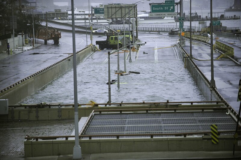 Flooded Highway Ramp