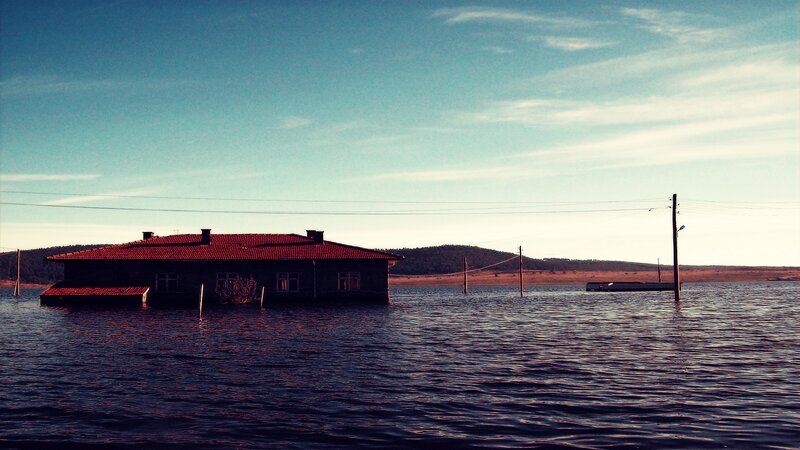 Flooded House — Blue